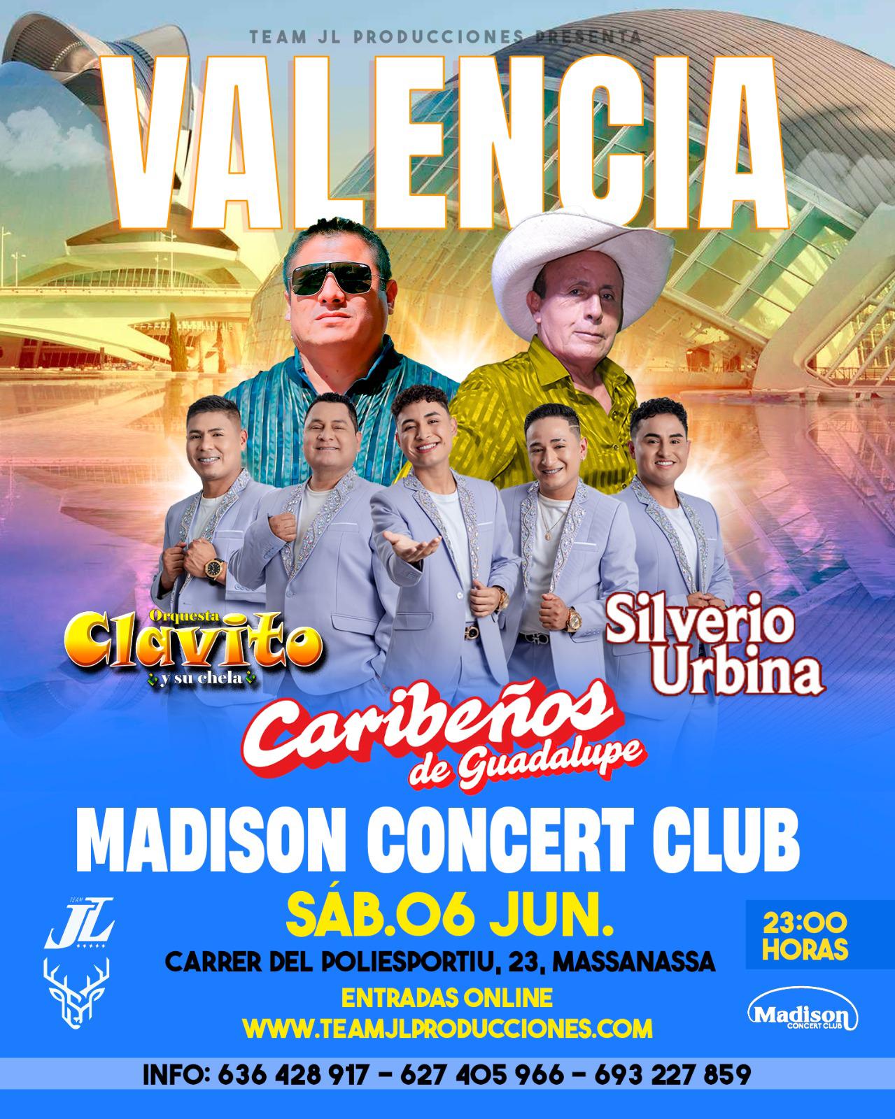 Flyer Concierto Valencia